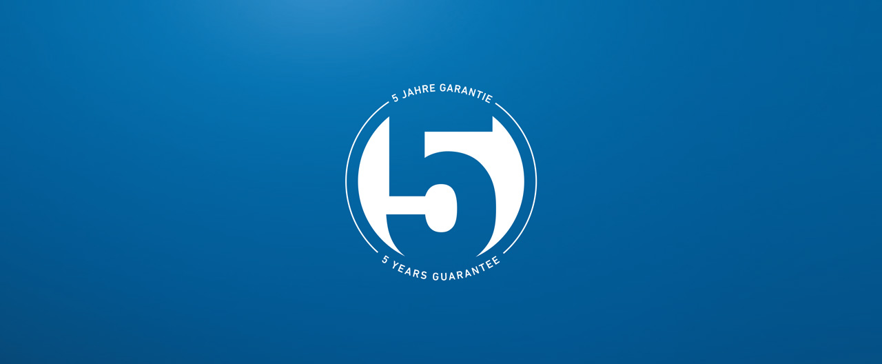 5 years guarantee