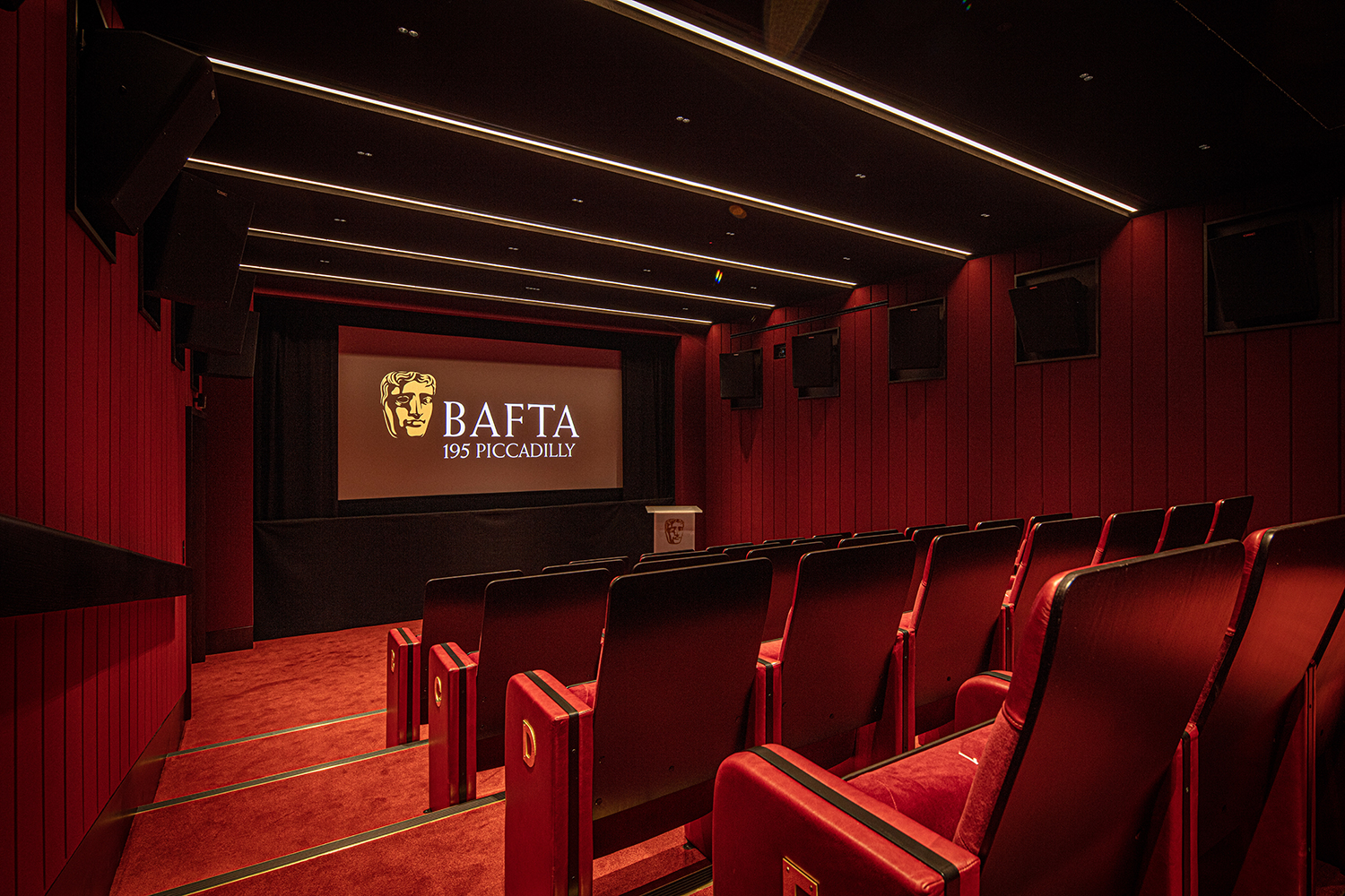 Barthelme CATania 3030 Blackline luminaires at the Run Run Shaw Theater in London