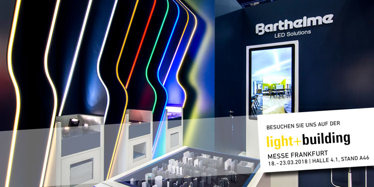 Barthelme auf der Light + Building 2018 Messestand Barthelme
