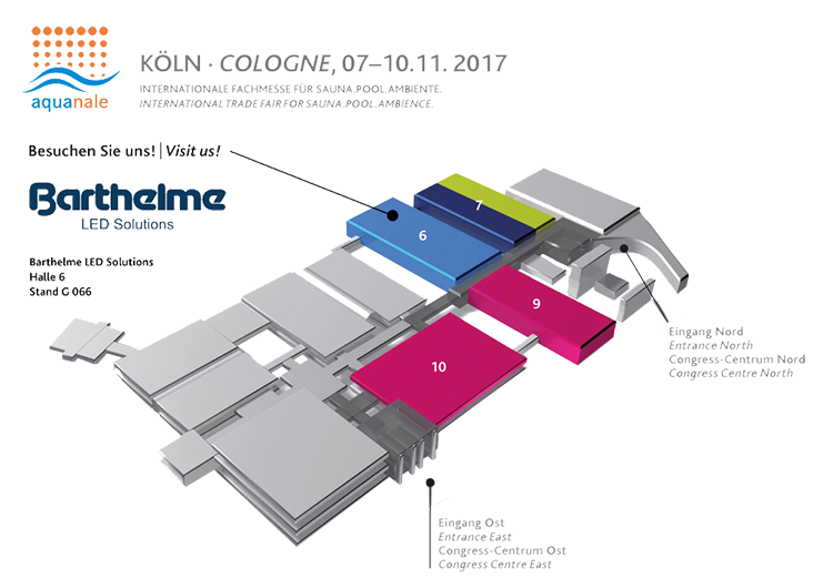 Barthelme auf der aquanale 2017 Hallenplan aquanale 2017
